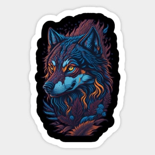 Wild Wolf Wanderers - Embrace the Pack Spirit Sticker